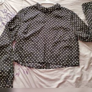 SOLD!! Coincidence & Chance Cropped Blouse M